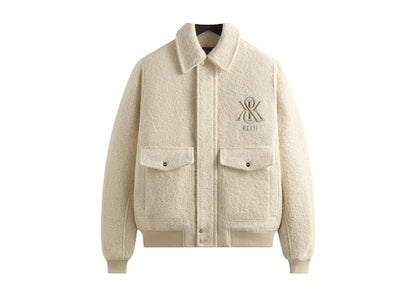 Kith Boucle Hawthorne Flight Jacket Sandrift