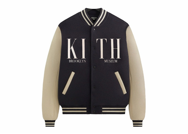Kith Brooklyn Museum Wool Varsity Jacket Ink