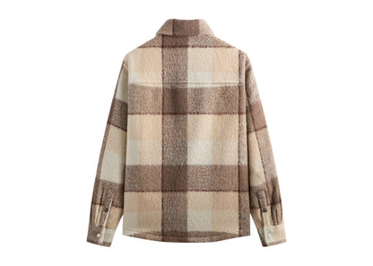 Kith Brushed Plaid Sheridan Shirt Jacket Canvas