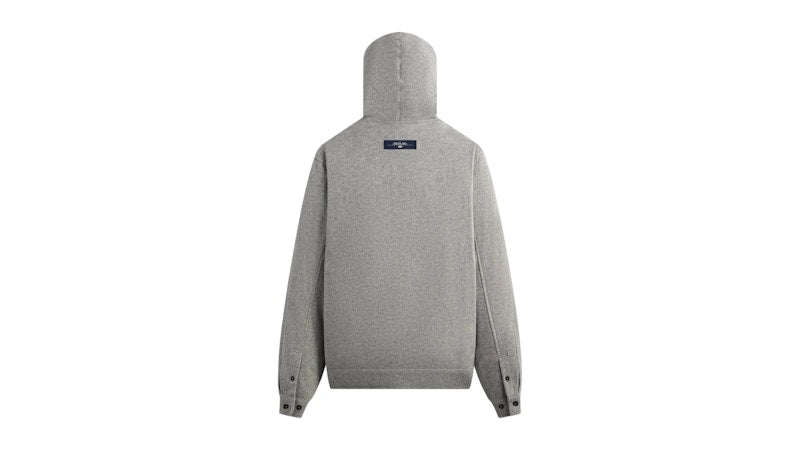 Kith Brushed Selfridge Zip Up Hoodie Medium Heather Grey