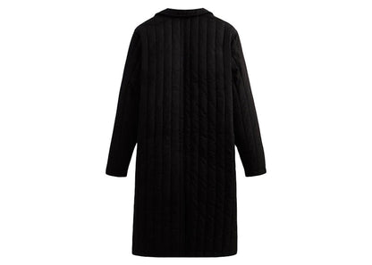 Kith Bryant Quilted Overcoat Black