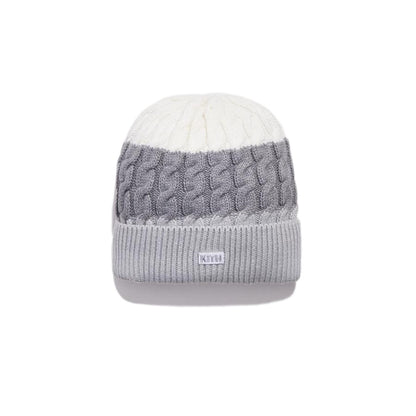 Kith Cable Knit Beanie White/Multi