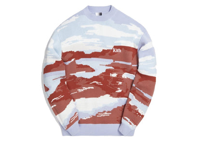 Kith Canyon Point Crewneck Sweater Mauve/Multi