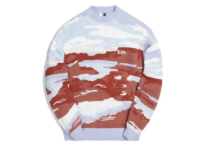Kith Canyon Point Crewneck Sweater Mauve/Multi