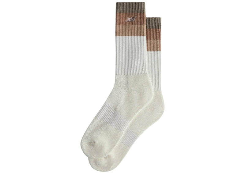 Kith Carmine Stripe Socks Battleship