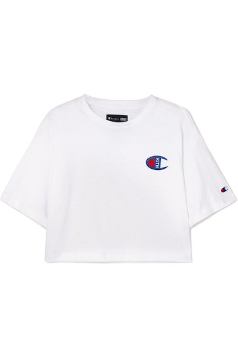 Kith Champion Grace Cropped Tee White