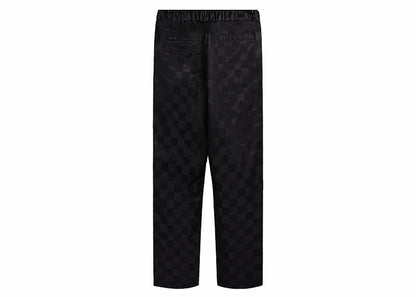 Kith Checkered Satin Davon Pant Black