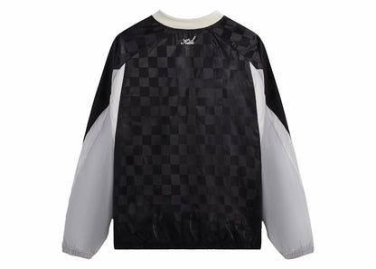 Kith Checkered Satin Dayton Combo Pullover Black