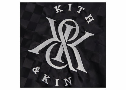 Kith Checkered Satin Dayton Combo Pullover Black