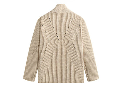 Kith Chenille Becker Cardigan Sandrift
