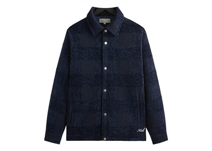 Kith Chenille Plaid Brixton Puffed Shirt Jacket Nocturnal