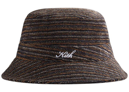 Kith Chenille Stripe Script Bucket Hat Ink