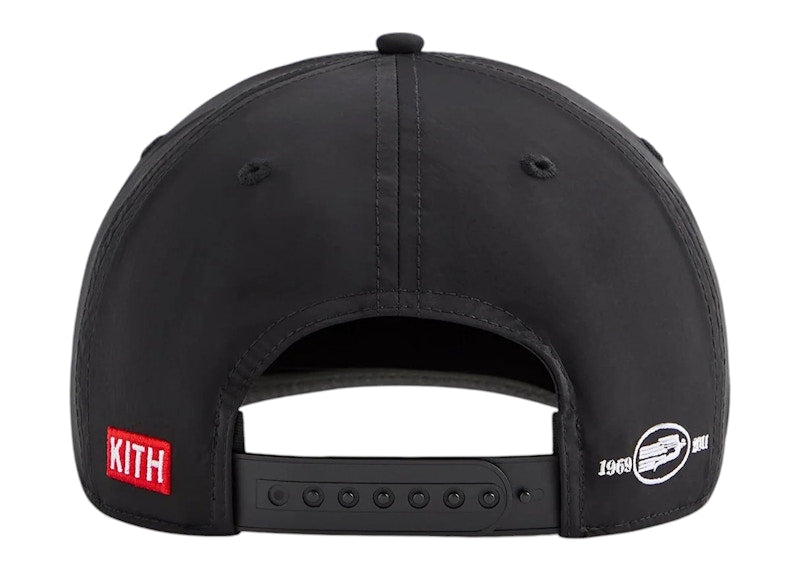 Kith Cigarette Wrinkle Nylon Bay Low Pinch Crown Snapback Black