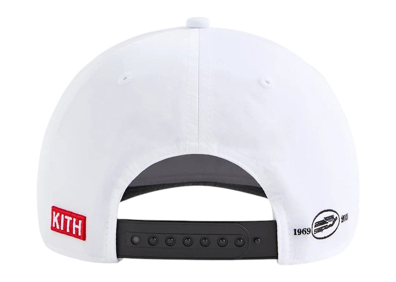 Kith Cigarette Wrinkle Nylon Bay Low Pinch Crown Snapback White