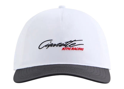 Kith Cigarette Wrinkle Nylon Bay Low Pinch Crown Snapback White