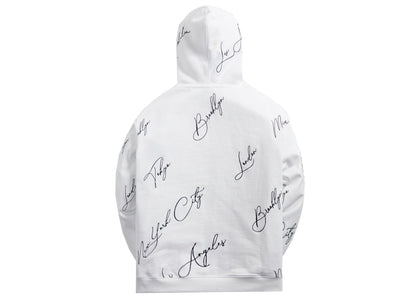 Kith City Script Hoodie White