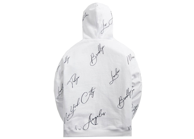 Kith City Script Hoodie White