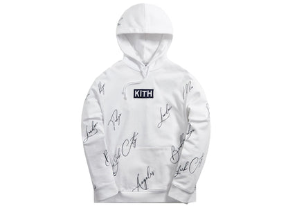 Kith City Script Hoodie White