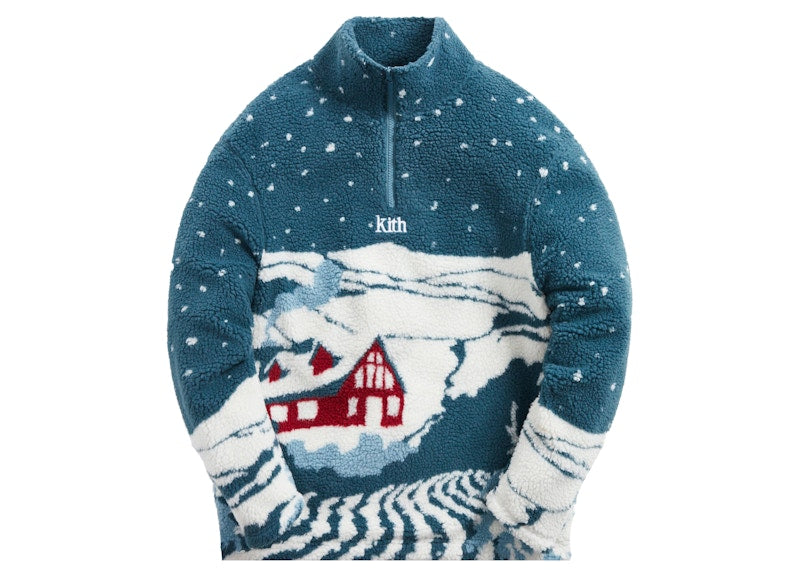 Kith Claremont Sherpa Quarter Zip Anchor