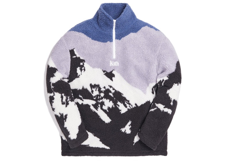 Kith Claremont Sherpa Quarter Zip Blue/Multi