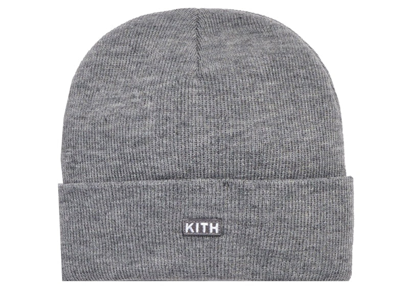 Kith Classic Dock Beanie Light Heather Grey