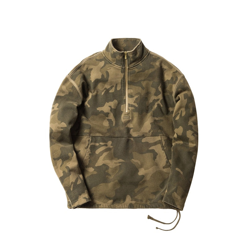 Kith Classic Half Zip Pullover Woodland Camo