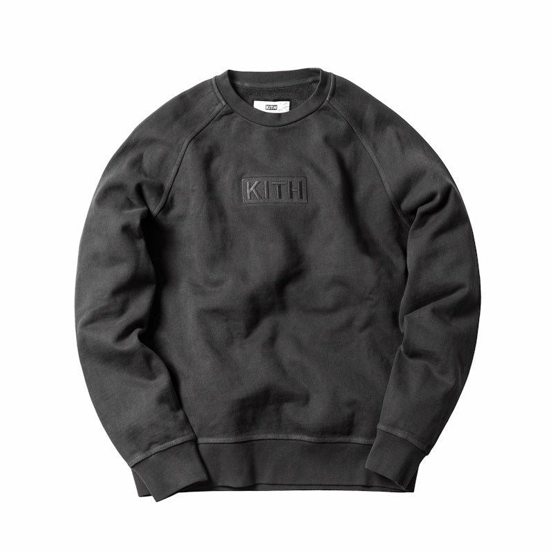 Kith Classic Logo Crewneck Battleship Grey