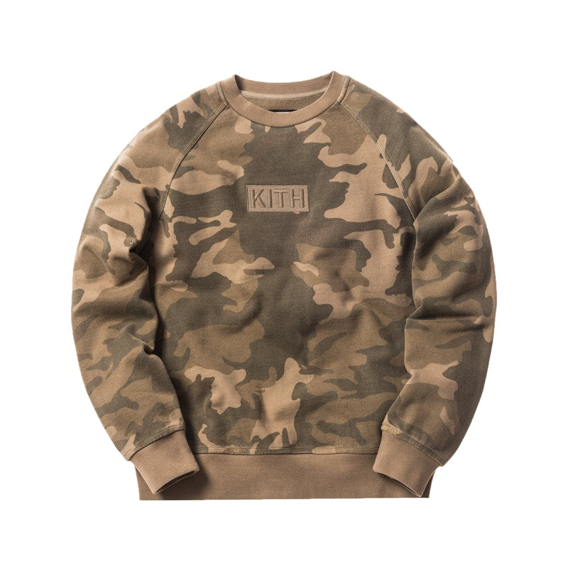 Kith Classic Logo Crewneck Woodland Camo