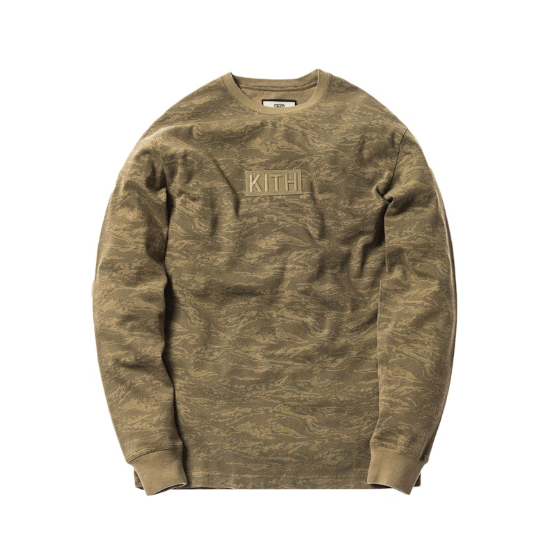 Kith Classic Logo LS Tee Tiger Camo