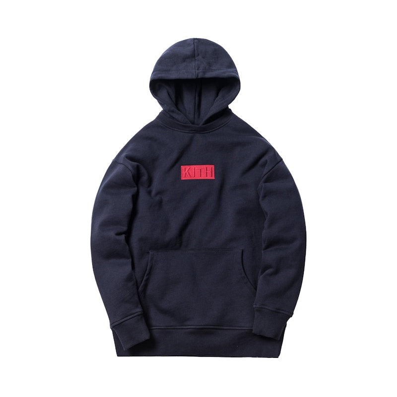 Kith Classic Logo Williams II Hoodie Navy