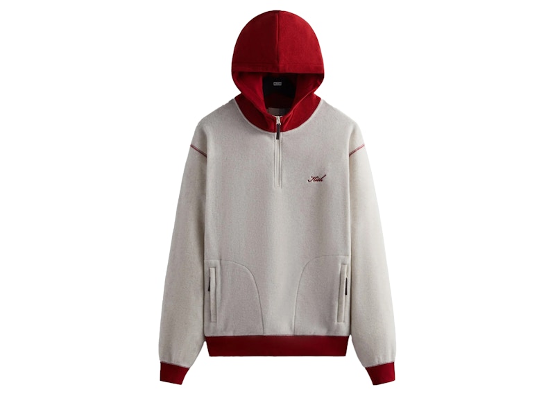 Kith Coleman Quarter Zip Hoodie Oatmeal