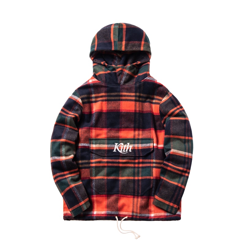 Kith Color-Blocked Harrison Plaid Flannel Pullover Multi