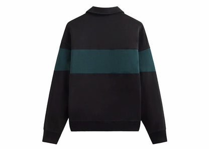 Kith Color-Blocked Nelson Collared Pullover Black