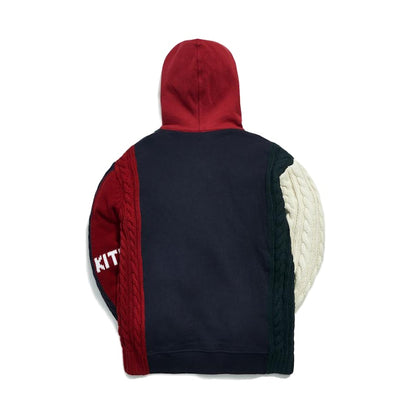 Kith Colorblock Adam Combo Knit Hoodie Pullover Navy/Multi