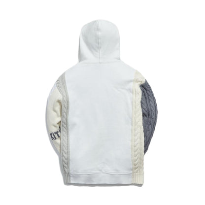 Kith Colorblock Adam Combo Knit Hoodie White