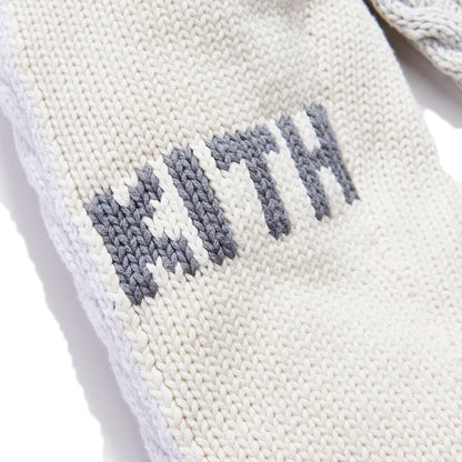 Kith Colorblock Adam Combo Knit Hoodie White