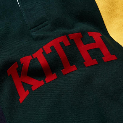 Kith Colorblock Rugby Jersey Forest Green