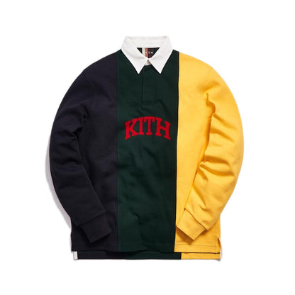 Kith Colorblock Rugby Jersey Forest Green