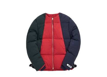 Kith Colorblocked Puffer Jacket Scarlet/Multi