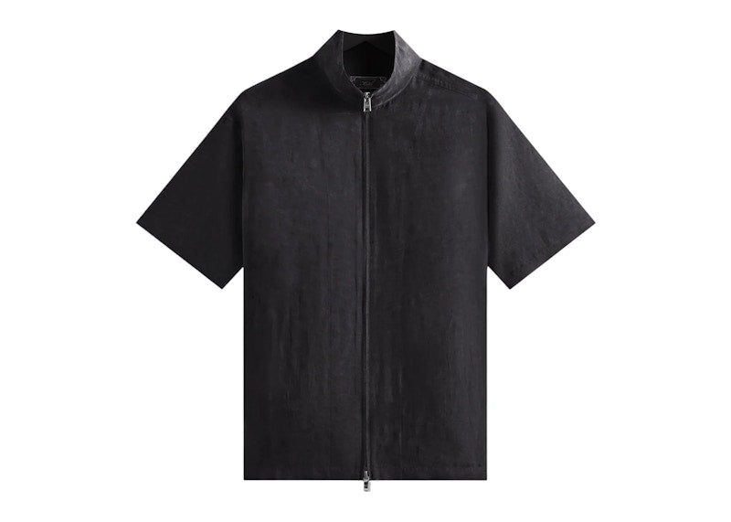Kith Colton Zip Up Shirt Black