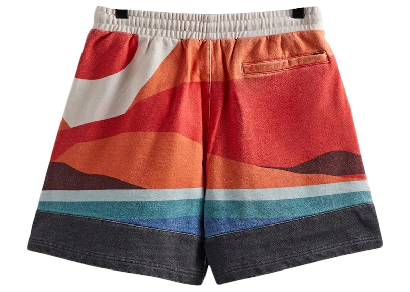 Kith Columbia Fleece Short Red Hibiscus