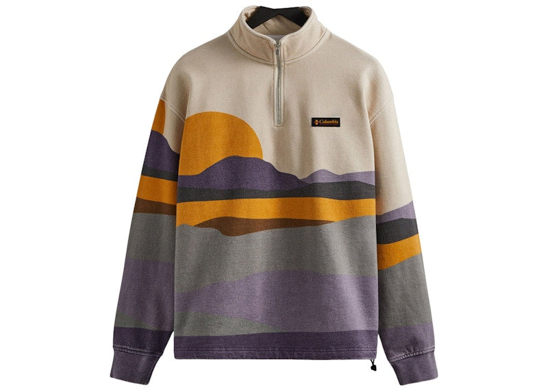 Kith Columbia Quarter Zip Cyber Purple