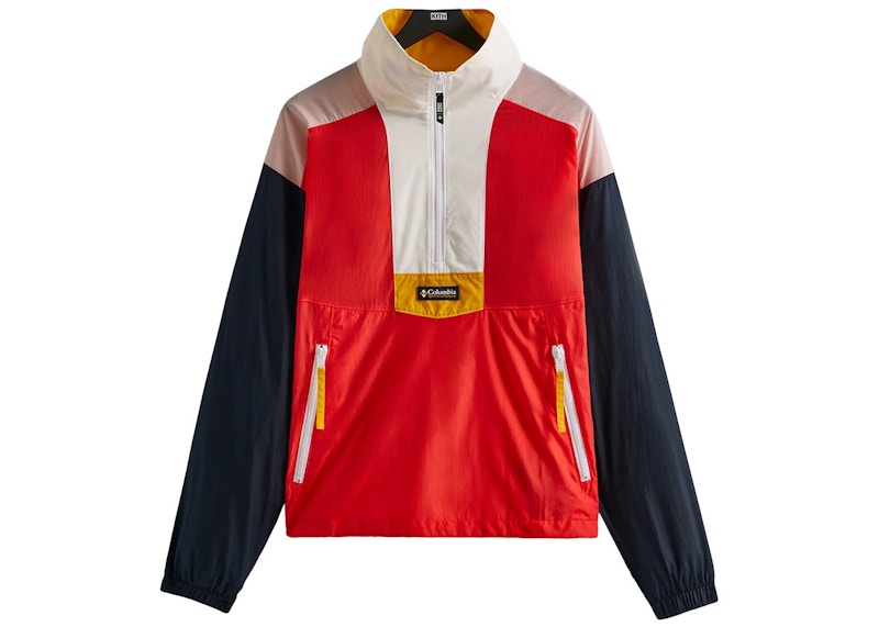 Kith Columbia Riptide Windbreaker Red Hibiscus