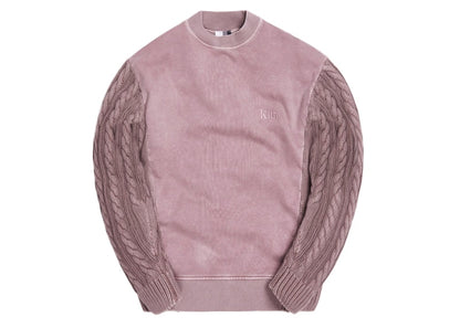 Kith Combo Knit Mockneck Dusty Mauve