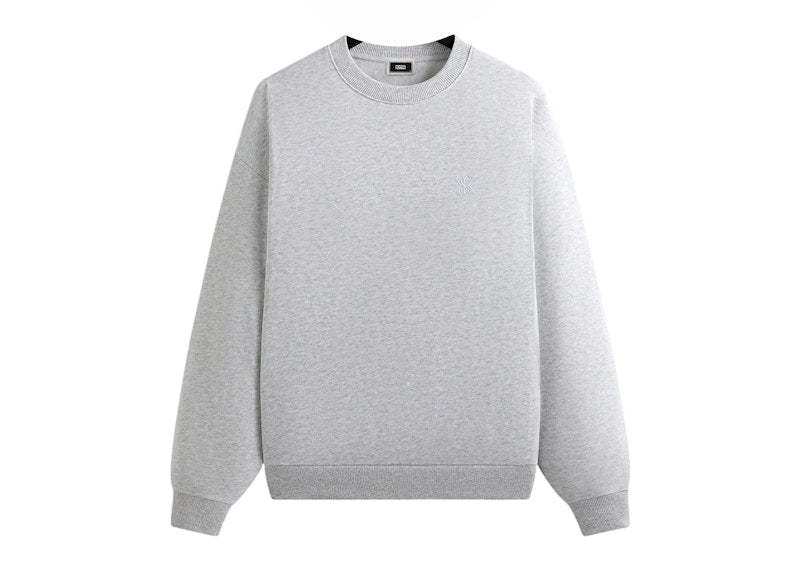 Kith Compact Knit Nelson Crewneck Light Heather Grey