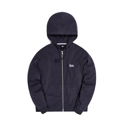 Kith Compact Knit Williams III Zip Up Hoodie Battleship