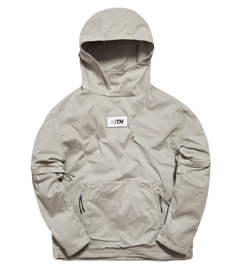 Kith Convertible Double Pocket Hoodie Cement