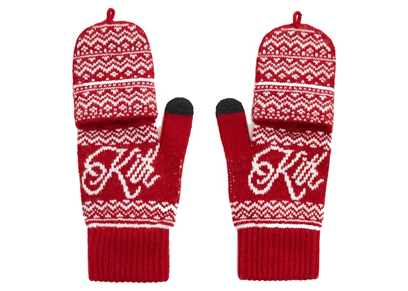Kith Convertible Mittens Pyre