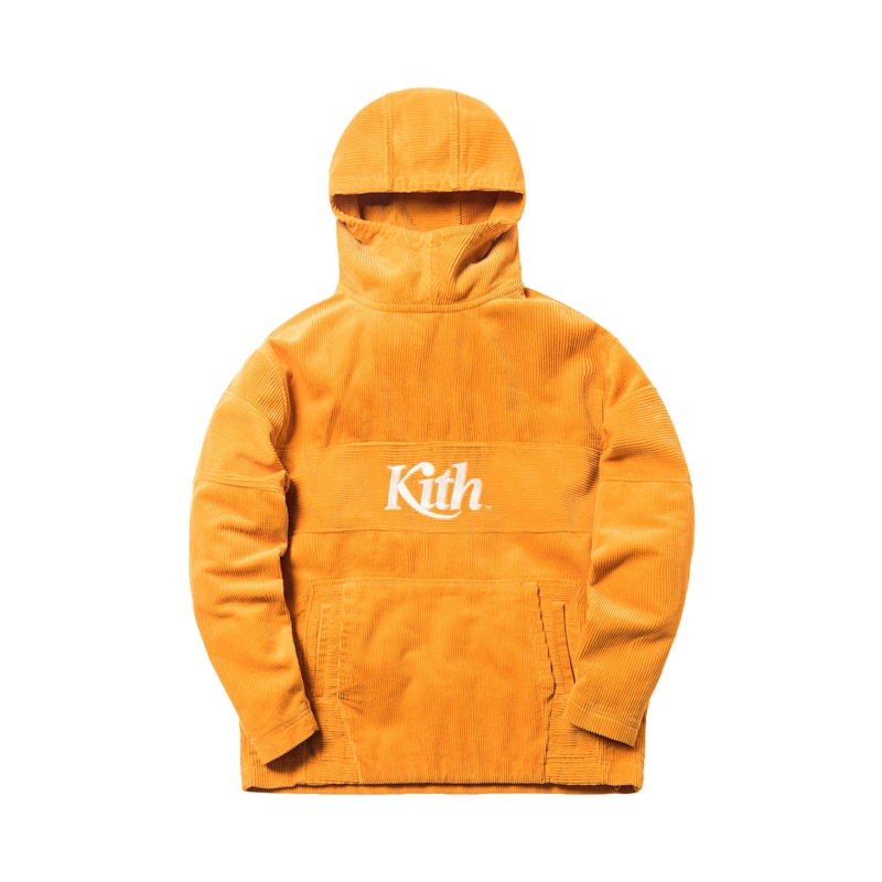 Kith Corduroy Double Pocket Hoodie Golden Yellow