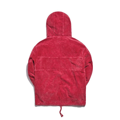 Kith Corduroy Double Pocket Hoodie Red